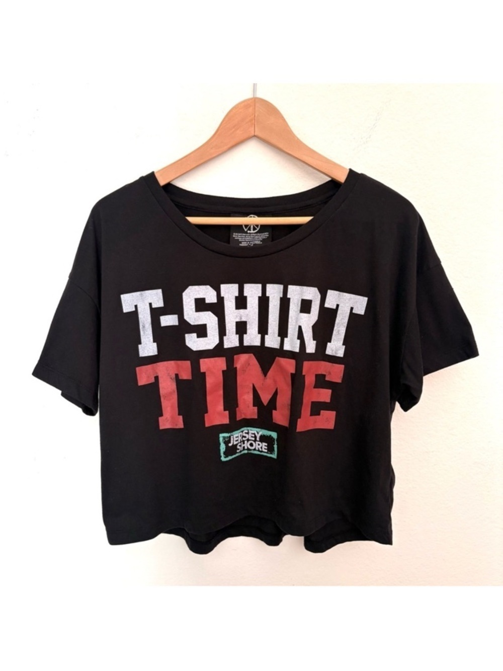 Recycled Karma Jersey Shore T-Shirt Time Cropped Tee